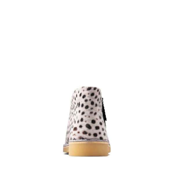 Clarks Boys Desert Boot Casual Shoes Cheetah Print | CA-8712690